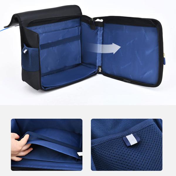 Cartoon Bear Leather School Backpacks Horizontal Orthopedic Large Capacity