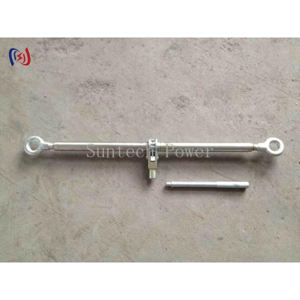 Dual Hook Steel Turnbuckle 5-100KN Conductor Stringing Tools Galvanized