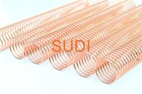 A espiral do metal da polegada do 4:1 1-1/2 de Rose Gold Pitch bobina para o emperramento de livro
