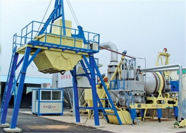 1000kgs Asphalt Output Mobile Asphalt Drum Mix Plant , 20TPH Asphalt Concrete Plant