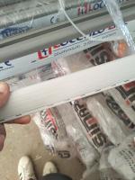 Linha de produção de perfis de PVC de cortina Extrusora de parafusos geminados cônicos