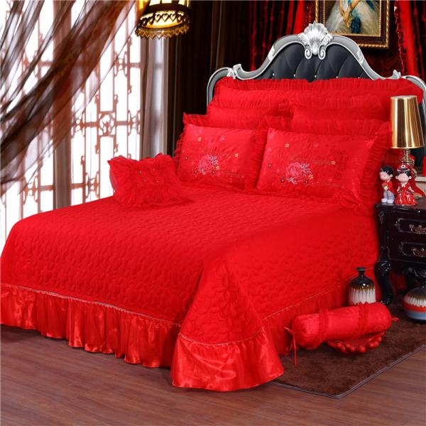 Set de ropa de cama de lujo de boda 100% algodón 200TC Sillón de cama Sillón de cama anti tirón