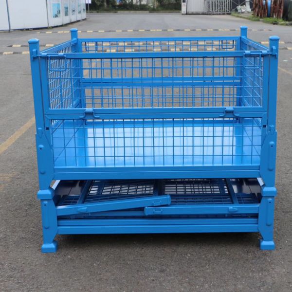 Wholesale Industrial Container Collapsible Pallet Box Warehouse Storage Cage For Sale