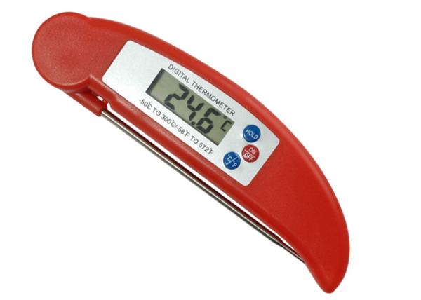 Kitchen LCD Digital Food Thermometer Stainless Steel Probe For BBQ Oven / Grill Smoker