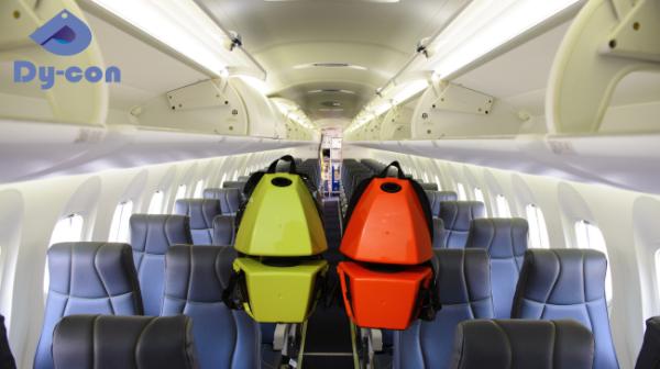Aspirateur sac à dos mini réglable jaune avec corps en plastique ABS