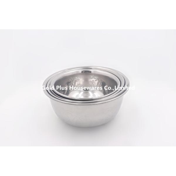 40cm Vegetable Washing Stainless Steel Basin Embossed Pattern Kitchen Sink