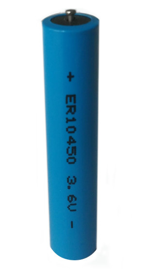 ER10450 Lithium Thionyl Chloride Battery 1000mAh Capacity 3.6V Wide Operating Temperature -55℃ to +85℃