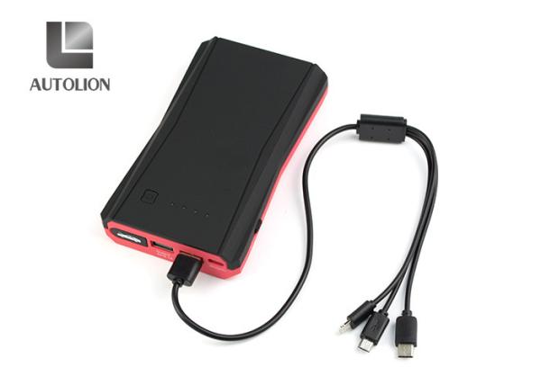 Quick Charge Car Jump Start Battery 3.0 & USB  500A Peak 10800mAh Phone Power Bank
