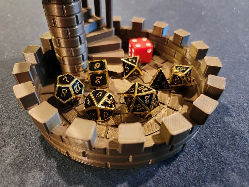 Custom Colors Dice Tower Foldable With Removable Parts Compact And Lightweight for Board Games