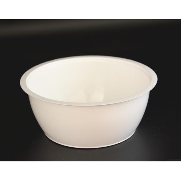 20 Oz 600Ml Disposable Dessert Bowls PP Injection White Plastic Bowl For Food Package
