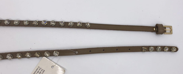 Пояс страза Кристл моды 1.0CM тонкий, кожаный Jewelled пояс талии