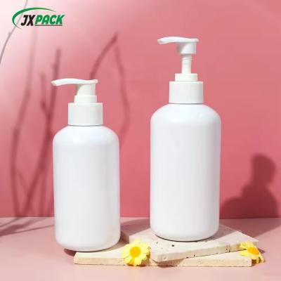 PET Plastic Shampoo Bottles 250ml 300ml 500Ml White Pressure Pump Shampoo Bottle