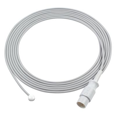 Cabos sensores de temperatura da pele de adultos do escudo de ar Conector 3Pin redondo