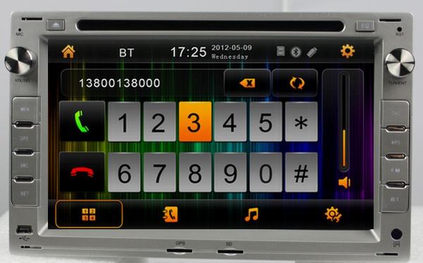 ouchuangbo 2 din car kit bluetooth for VW Sharan multimedia autoradio navigatie media player OCB-7009