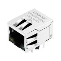 Connecteur gauche simple ARJP11B-MASA-B-A-EMU2 de bâti de la carte PCB Rj45 de croix de LPJ0284GDNL