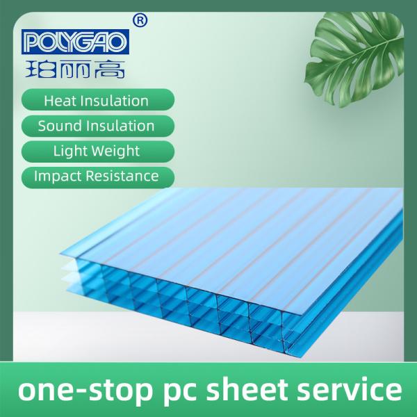 Matériau de construction en plastique 100% vierge de haute qualité Transparent 10 mm feuille creuse de polycarbonate de nid de miel décoratif