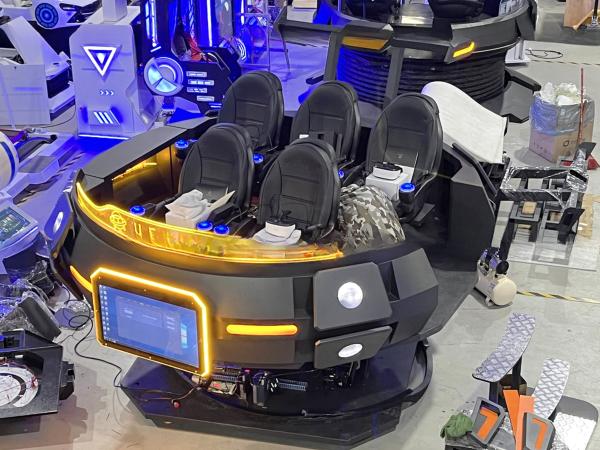 Dreamland VR Battleship UFO Cinema Equipment 9D Tank Dynamic Motion Simulator Chair 9D VR 5 Seat Cinema