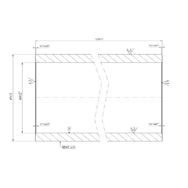 40CrMnMo EF-LF-VD Forged Cylinder , Forged Roller Shell For Machinery Parts