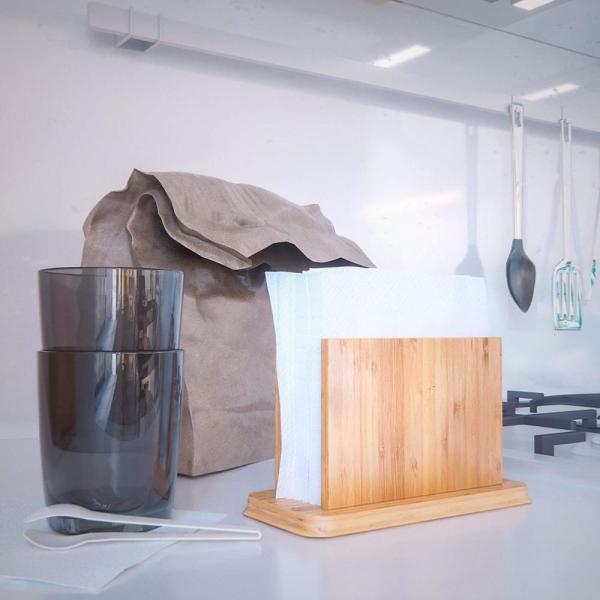Home Decoration Bamboo Tissue Holder Box Covers No Plastic No Petrochemicals