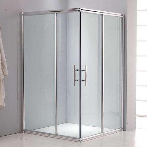 5mm Bathroom Shower Screens Tempered Glass Polishing Finish Cubicle Shower Rooms Enclosure