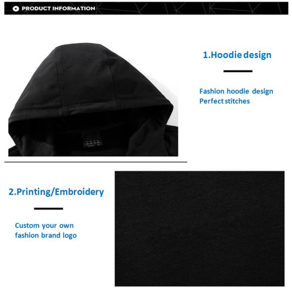 Custom Your Own Brand Mens Sports Tracksuits Lightweight Cotton Hoodie Printed