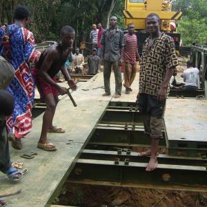 Prefabricated Compact Bailey Bridge Composite Steel Bridge Powder Coated Surface