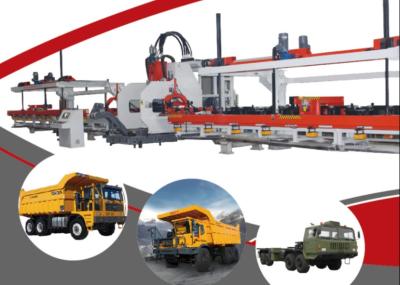 120 Tons Nominal Force CNC Plate Punching Production Line 25 Modules For Truck Flat Beam