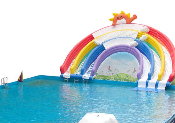 Children's playground equipment inflatable castle 20*10m size material PVC
