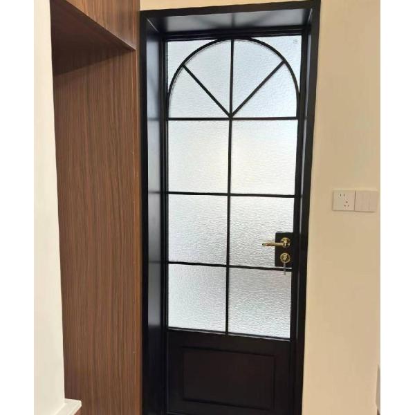 European Style French Design Arch Top Casement Window Retro Luxury Tempered Glass With Aluminum Framed For Church Windows