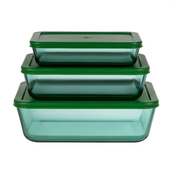 Stylish Teal Glass Containers Oven Safe Microwavable Glass Containers