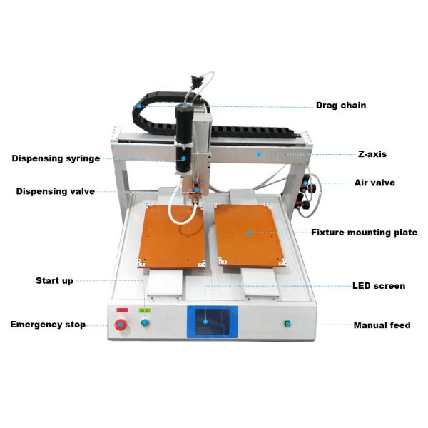 Glue Dispensing Machine Automatic for Speaker New Glue Dispenser Machine Hot Melt Pcb 3 Axis Automatic Glue Dispensing Machine