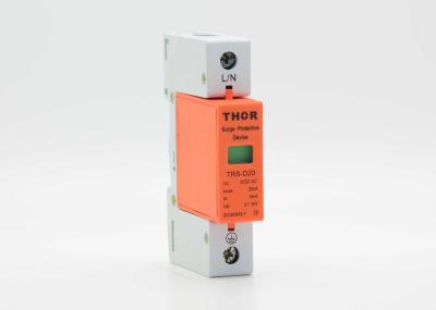 Low Residual Electrical Surge Arrester , 275V 20KA Type 2 3 Phase Surge Protector