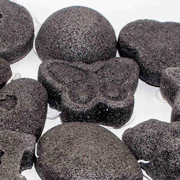 Personal Care Butterfly Bath Sponge Konjac Green Tea Sponge Removing Toxins