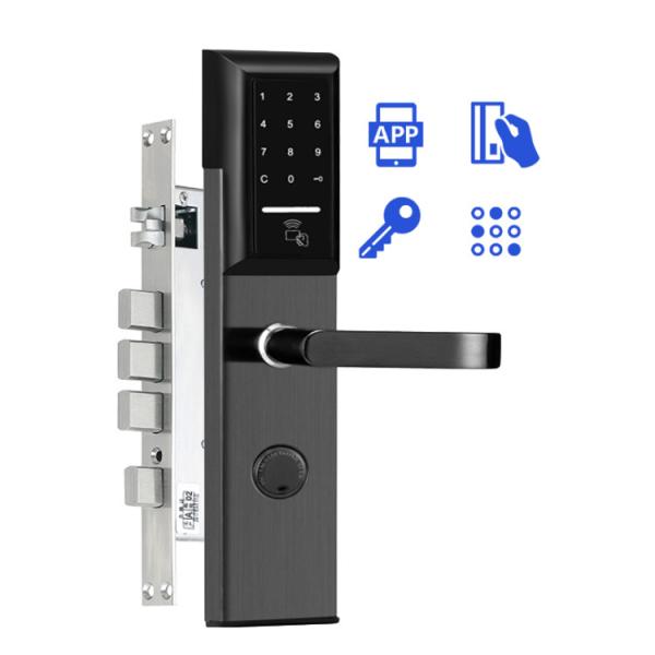 High Security Stainless Steel TTlock App Smart Keypad Door Lock for Apartment office