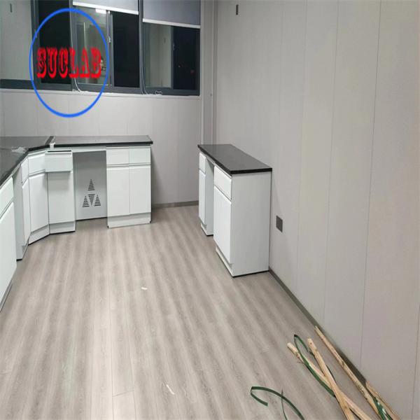 Adjustable Height Chemistry Lab Bench L Shaped Laboratory WorkbenchFFor Hospital Lab