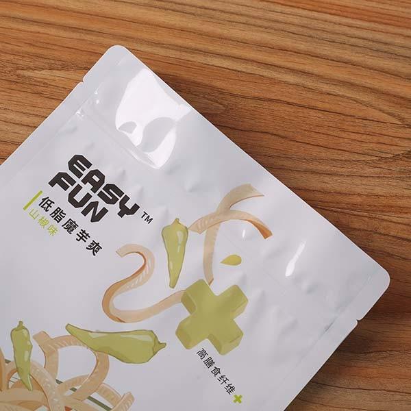 Resealable Aluminum Foil Zipper 40mic Stand Up Resealable Bags For Food Packaging