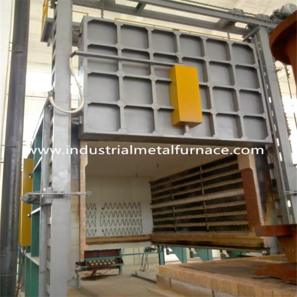 1050 degrés C résistance électrique industriel chariot de voiture fond de plaque d'acier fourneau de chauffage pour forgeage