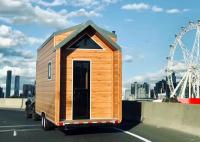 La norme d'AU/US/NZ a préfabriqué la Chambre minuscule en acier légère sur des roues avec la vente en gros de remorque