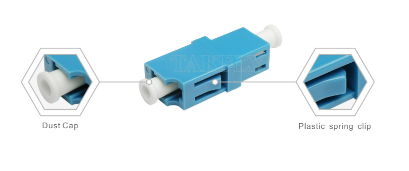 LC Simplex Fiber Adapter – Low Insertion Loss, Precision Alignment, High & Low Temperature Resistant, for Data Center & FTTx Fiber Connections