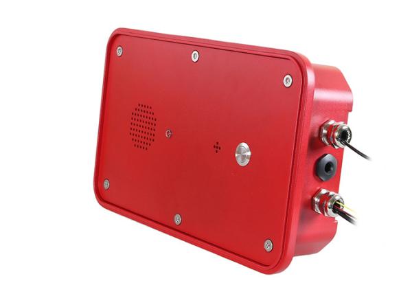 IP66 Red SOS Industrial Weatherproof Telephone , Industrial Analog Telephone Outdoor