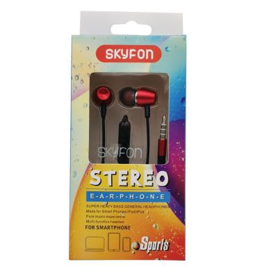 Bass Subwoofer Stereo Gaming Wired Earphones ABS Corded Earbuds With Microphone