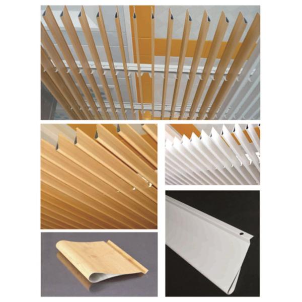 Потолок дефлектора погоды упорный 1.0mm алюминиевый, потолок линейного металла суспендировать