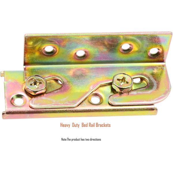 Effortlessly Connect Your Wooden Bed Frame with Heavy Duty No-Mortise Bed Rail Connectors