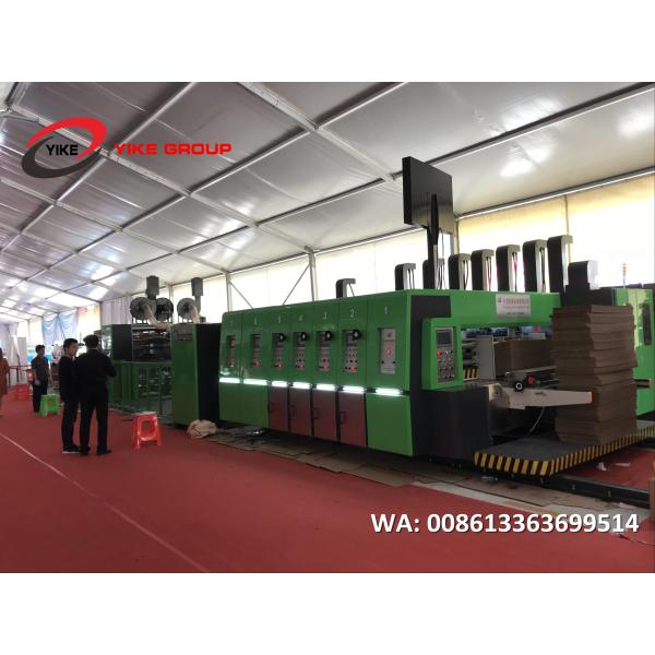 YKCS -1224 Electric Flexo Printer Slotter Die Cutter Fold Gluer Machine