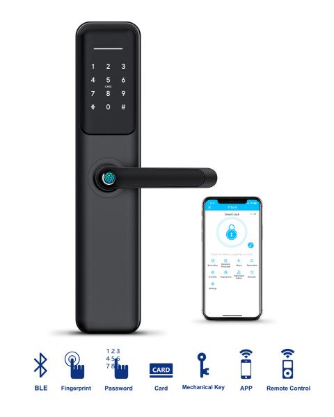 60mm Thickness Fingerprint Electronic Door Locks For Office