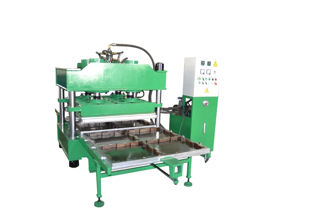 Automatic Rubber Floor Tile with Production Line / Powder Recycling Floor Tile Making Machine Mat Heating Vulcanizing Press