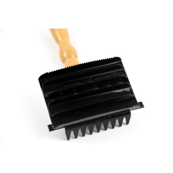 Деревянная форма свода гребня карри холить лошади ручки для быстро холить