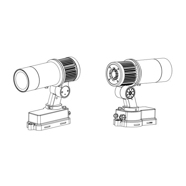 Logo Gobo Projector Advertising Lights 60W LED Sign Wall Projection Lamp Outdoor Waterproof IP65 HD&Bright