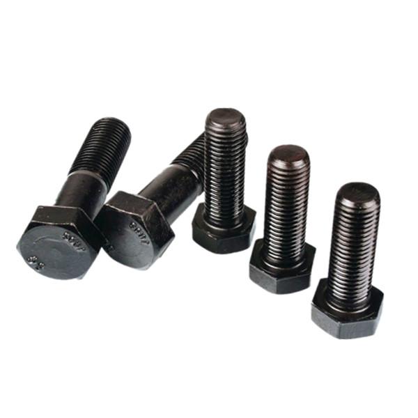 Railway Steel Hex Bolt Din 933 934 Grade 8.8 10.9 Full Thread Black Oxide