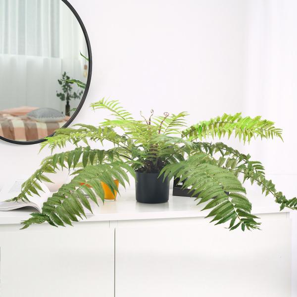 70cm Artificial Fern Tree Indoor Decor Living Room Evergreen Tropical Plant Custom Height